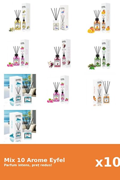 Eyfel Set 10 Mix Variat: 8 arome