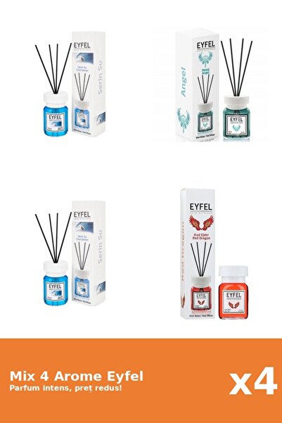 Eyfel Set 4 Mix Eyfel: 1x Angel, 2x Cool Water, 1x Red Dragon