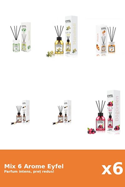 Eyfel Set 6 Mix Eyfel: 1x Fructe De Padure, 1x Iasomie, 1x Mana Maicii Domnul...