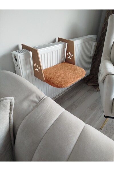 BAYÇAĞRI سرير للقطط مع زجاج وسخان معلق