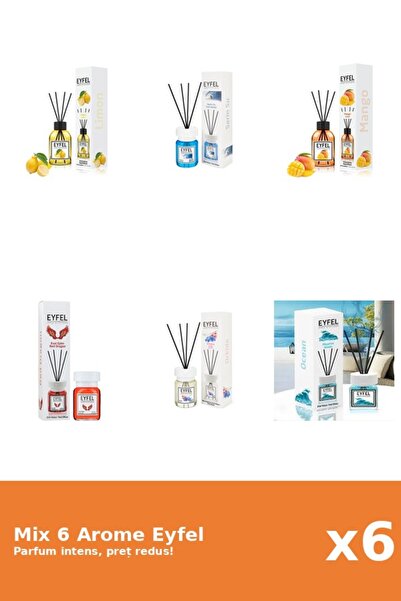 Eyfel Set 6 Mix Eyfel: 1x Apă Rece, 1x Lamaie, 1x Mango, 1x Ocean, 1x Orhidee...