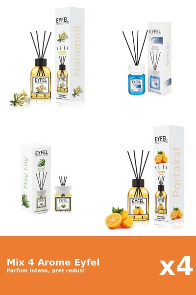 Eyfel Set 4 Mix Eyfel: 1x Cool Water, 1x Lacramioare, 1x Mana Maicii Domnului...