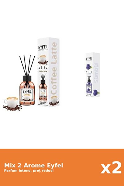 Eyfel Set 2 Mix Eyfel: 1x Cafea, 1x Zambile