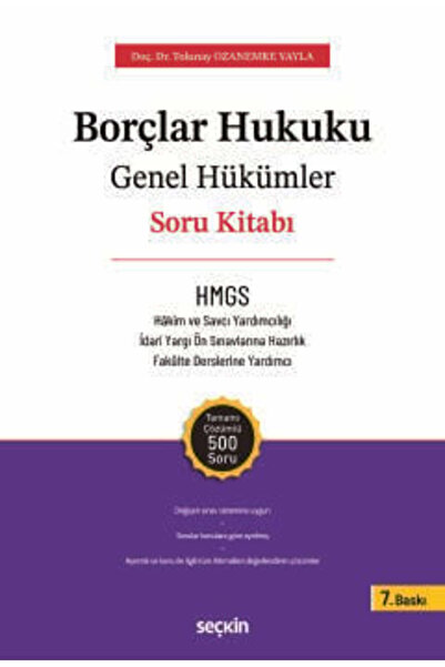 Seçkin Yayıncılık THEMIS - Borçlar Hukuku Genel Hükümler - Soru Kitabı Doç. D...