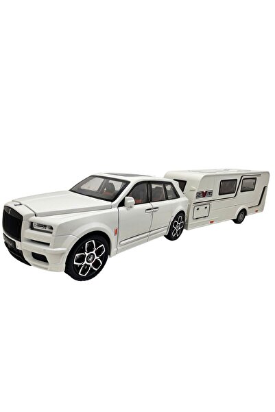 JPT Set de machete Rolls-Royce Cullinan SUV și rulotă 1:20