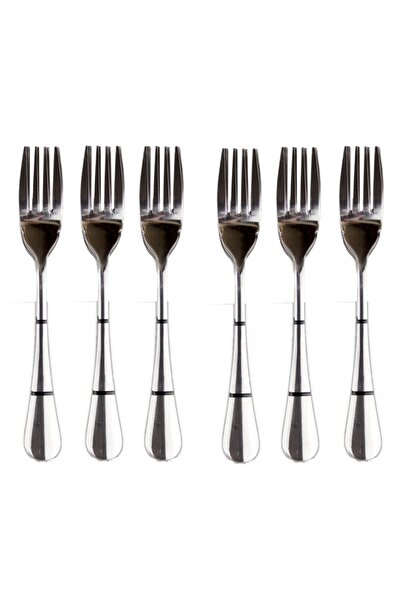 Culinaro Set of 6 UNI fish forks, stainless steel