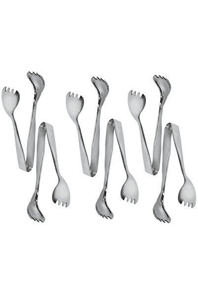 Culinaro Set of 6 UNI snail pliers, stainless steel