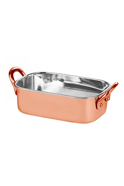 Culinaro Tava roaster dreptunghiular inox cu strat cupru 14,5x9,5x4,5cm 450ml
