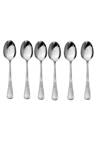 Culinaro Set of 6 medium appetizer spoons PEARL 1.6mm, stainless steel