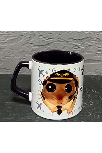 Kırtasiye Ofisi Sad Grieving Hamster-Pilot Black Handle Double Profession Gif...