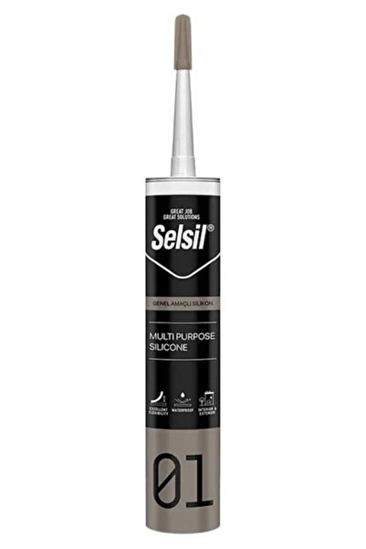 Selsil Genel Amaçlı Silikon Şeffaf 10 Adet 280 ml
