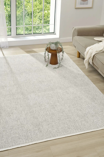 SEYRAN HALI Diva 0270 Gri Akrilik Kalın Saçaklı Halı