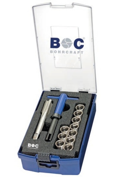 Bohrcraft GR-MF1615 Κιτ επισκευής σπειρωμάτων με μετρικά ένθετα λεπτού βήματο...