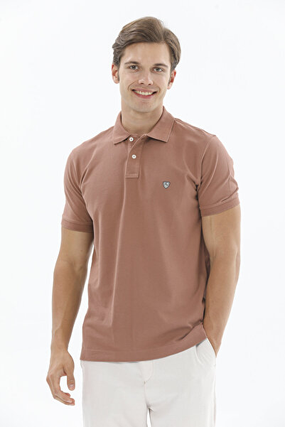 Lufian Laon Smart Men's Polo T-Shirt Slim Fit Tile