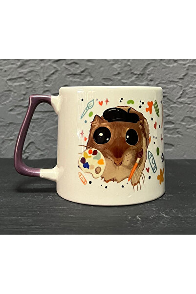 Kırtasiye Ofisi Sad Grieving Hamster - Artist (Artist) Purple Handed Prime Oc...