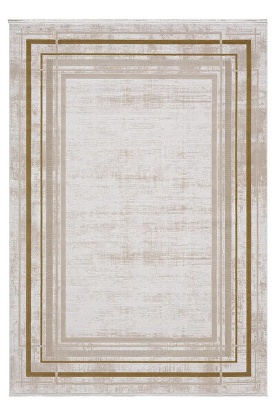 SEYRAN HALI Diva 0273 Gold Klasik Akrilik Kalın Saçaklı Halı