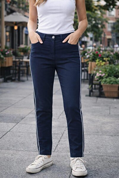 Org Marka Store Bonitaliz 583 High Waist with Chaines on the Sides, 5 Pocket ...