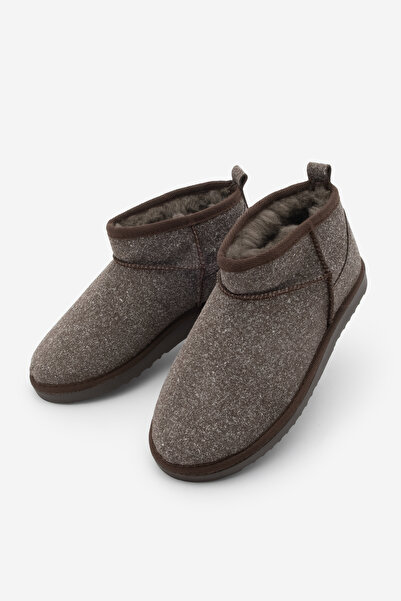 Marjin Women's Fur Lined Daily Boots Pasep Brown