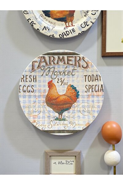 unique florya Διακοσμητικό τοίχου κουζίνας με θέμα το κόκορα και το κοτόπουλο...