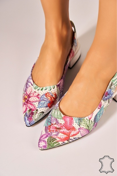 Joana Rozlyn Leather Heels Size 36 - Trendy Style