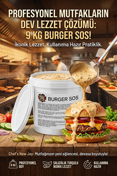 Chefs New Joy Burger Sos 9 kg Sıvı Sos