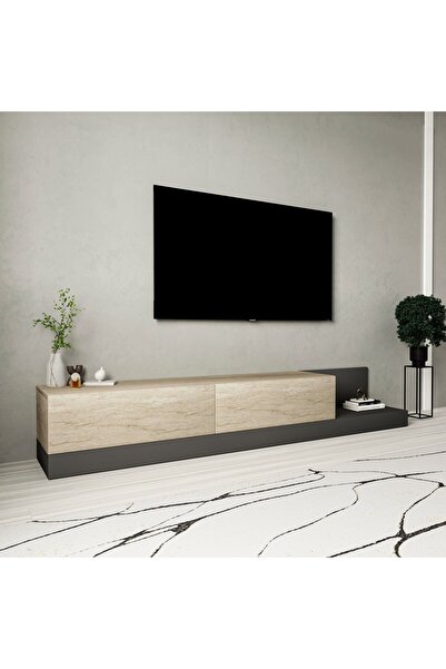 İNARCH DİZAYN Majör Modern 2 Kapaklı TV Sehpası – 180 cm