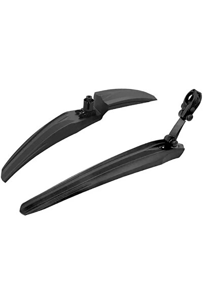 Impact واقي طين للدراجة أمامي وخلفي متوافق مع عجلات 26-28 بوصة، بلاستيك أسود،...