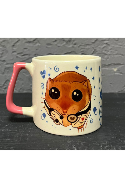 Kırtasiye Ofisi Sad Grieving Hamster - Doctor (Doctor) Pink Handed Prime Occu...