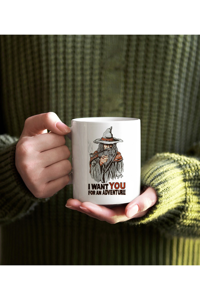 Darkia Want You for Adventure Wizard Design Printed Gift Porcelain Mug