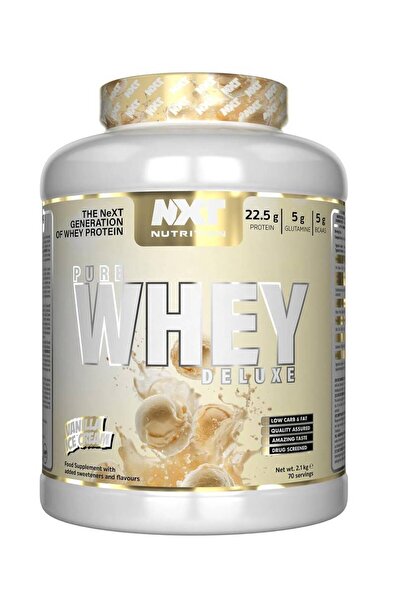 NXT Nutrition Next Nutrition - Pure Whey Protein Deluxe (2.1 kg) - Vanilla Ic...