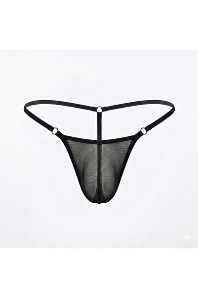 Şeffaf Tül Erkek G-String Tanga
