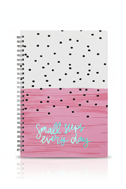 Lizy دفتر ملاحظات حلزوني - 17×24 سم - مطبوع بالورق المقوى بـ4 تصاميم مختلفة ب...