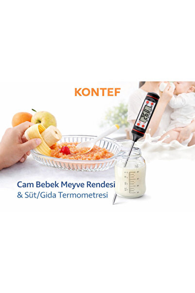 KONTEF Cam Rende Bebek Rendesi Ve Gıda Termometresi