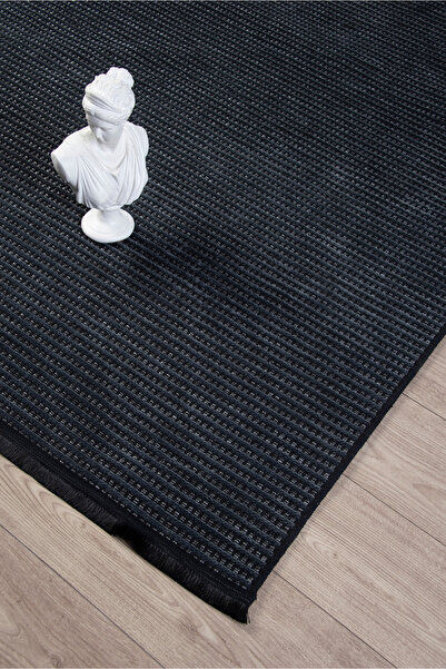 ANUTYA HOME Antrasit İskandinav Sisal Yıkanabilir Kaymaz Tabanlı Kilim Yolluk...