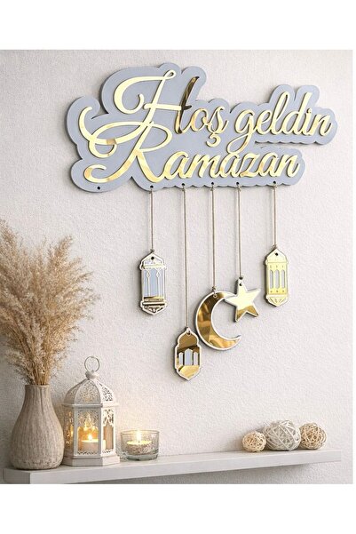 HippoDeco Hoş Geldin Ramazan Dekoratif Duvar Süsü Pleksi Ayna Ramazan Süsü İs...