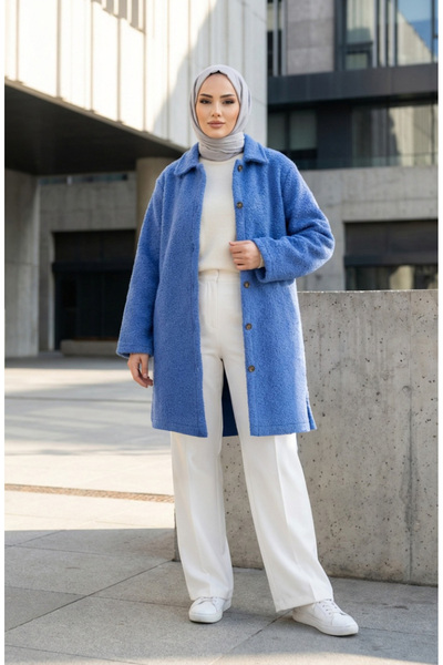 sefamerve Șapcă de iarnă cu nasturi 2220-04 Indigo