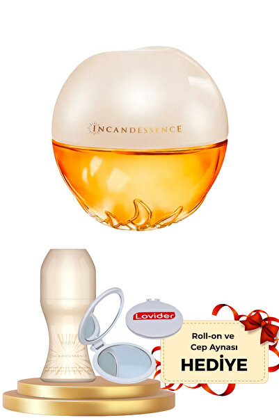 AVON Incandessence Kadın Parfüm EDP 50ml + Roll-on ve Lovider Cep Aynası