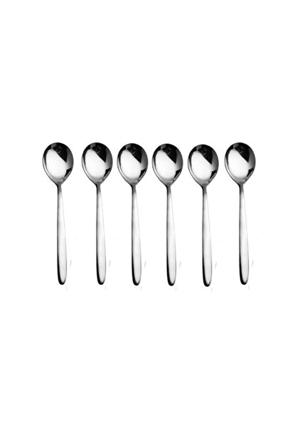 Culinaro Set of 6 coffee spoons CARMEN 2mm, stainless steel