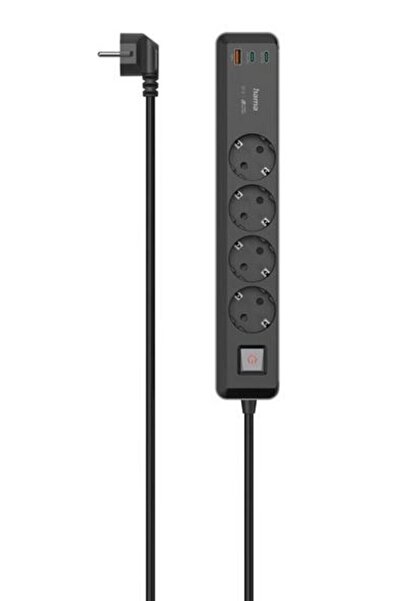 Hama Prelungitor Schuko 4gn 1.4M, 2xUSB C/A, PD 65W 223189