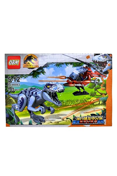 JPT Set de construcție Jurassic World cu dinozauri și elicoptere, 145 de piese
