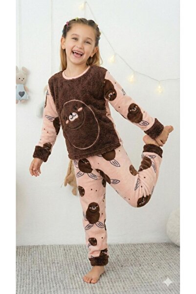 enmodaiçgiyim Children's Winter Plush Pajama Set 1. Quality Soft Welsoft Fabric