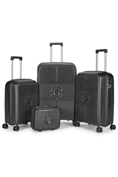 LİMRA A set of 4 wheeled luggage bags with a sturdy and durable design, made ...