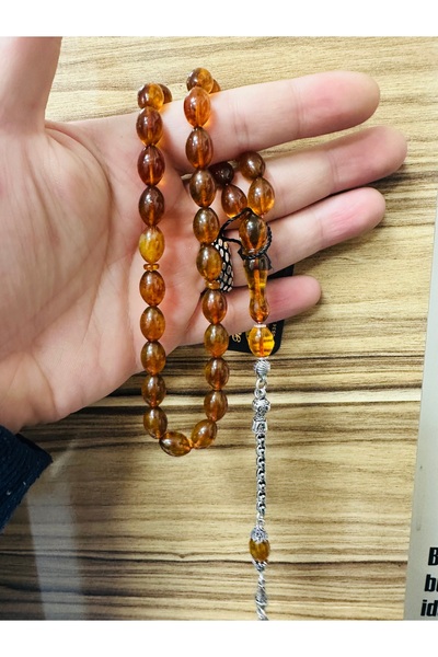 ÇELİKSİLVERTAKI Damla Amber Silver Tassel