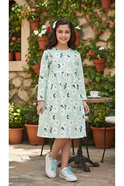 ATA7 فستان نسيم البحر والأزهار