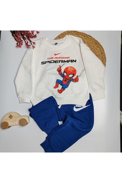 MODA VE DERYA Nk Boys' Top and Bottom Tracksuit Set – Casual & Sports Use