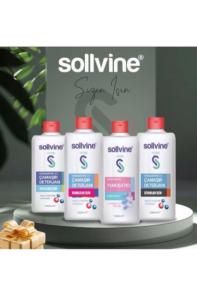 SOLLVINE 5`Lİ ENZYM KONSANTRE ÇAMAŞIR TEMİZLİK SETİ