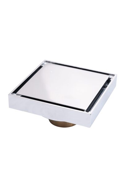 Trendy's Sifon pardoseala TRENDY’S, croMat lucios 10X10 cm, iesiere pe 40 mm ...