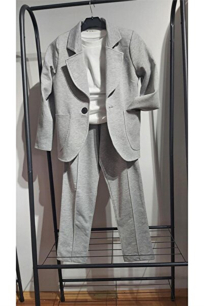 SONGÜLBERİK Boy's Stretch Fabric Cotton 3-Piece Suit (9-15 Years Old)