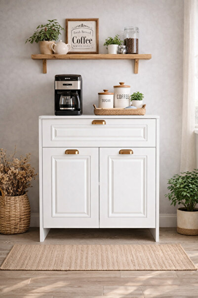 Naturel Kitchen Çok Amaçlı Dolap kahve köşesi