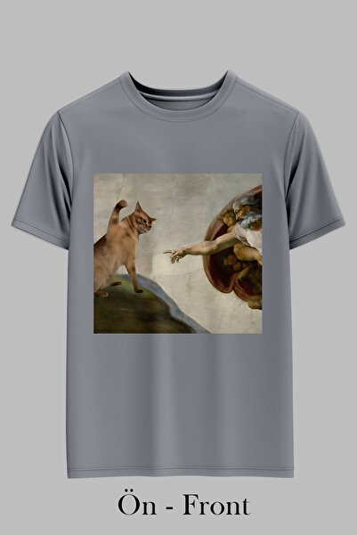 OXVİN Ne, mačko - T-shirt sa običnim printom